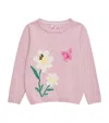 Trotters Daisy And Bee Sweater In Pink
