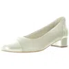 Trotters Daisy Womens Leather Patent Loafer Heels In Multi