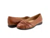 Trotters Daphne Flat In Brown