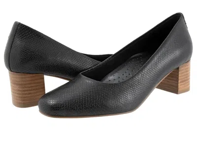Trotters Daria High Heels Black Snake: 8.5 M (b)