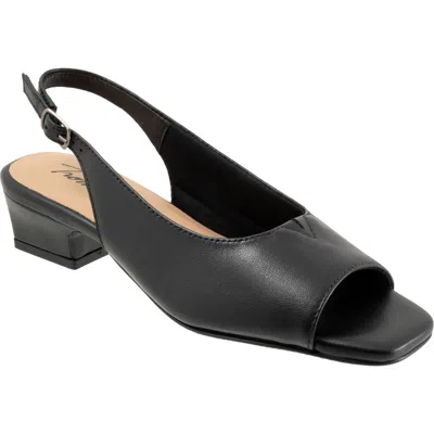 Trotters Dawn Slingback Sandal In Black