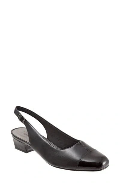 Trotters 'dea' Slingback In Black