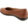 Trotters Delmara Cap Toe Slip-on In Luggage Nubuck