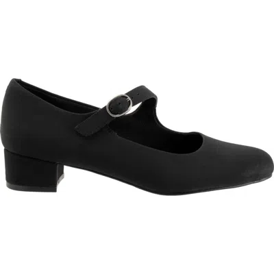 Trotters Desna Pump In Black Micro