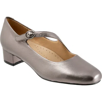 Trotters Desna Pump In Pewter