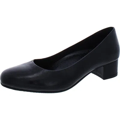 Trotters Dream Womens Leather Slip-on Pumps In Black