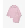 Trotters Cotton Check Duck And Bunny Pyjama Set In Pink