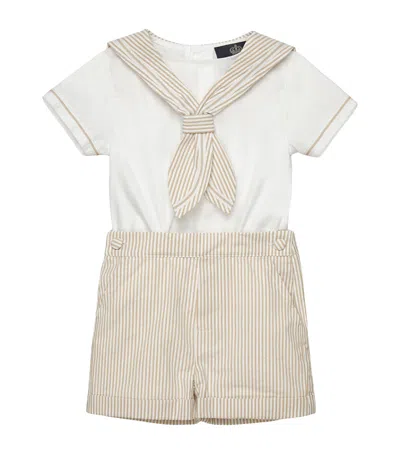 Trotters Kids'  Edward Sailor Set In Multi