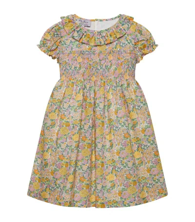 Trotters Kids' Elysian Smocked Dress (2-5 Years) In Yellow