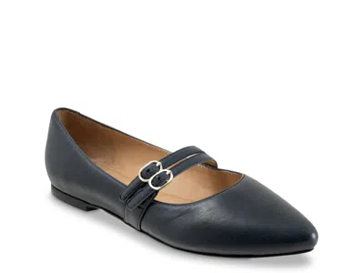 Trotters Emerald Mary Jane Flat In Black