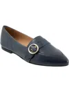 Trotters Emmett Pointed Toe Loafer Flat In Grey