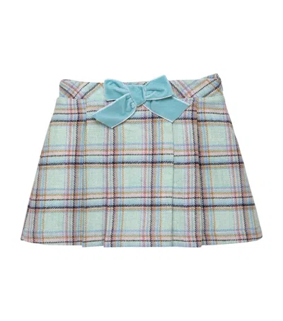 Trotters Kids' Etta Check Skirt In Animal Print