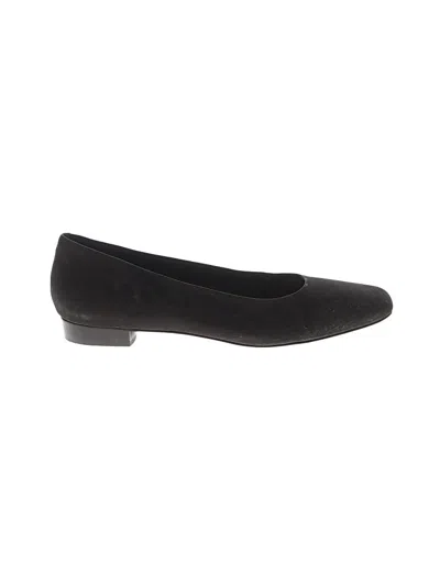 Pre-owned Trotters Flats In Black