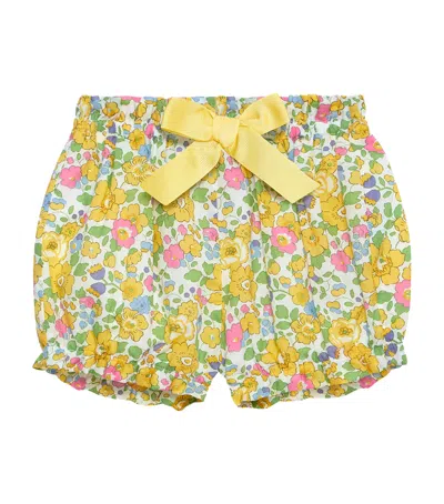 Trotters Kids' Floral Betsy Bloomers In Yellow