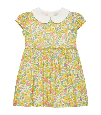 Trotters Kids' Floral Betsy Dress In Yellow