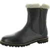 Trotters Forever Womens Double Zipper Booties In Black