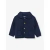 Trotters French Navy Harrison Single-breasted Woven Jacket 6 Months - 9 Years 2-3 In French Navy