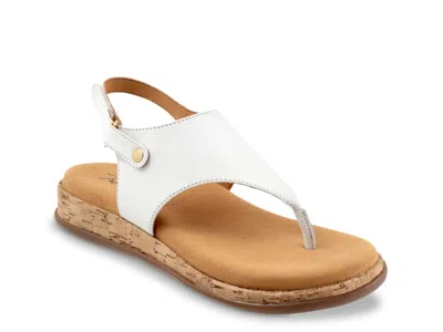 Trotters Garret Sandal In White