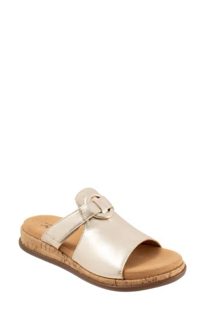 TROTTERS TROTTERS GINNIE PLATFORM WEDGE SLIDE SANDAL