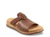 Trotters Ginnie Platform Wedge Slide Sandal In Brown