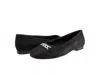 Trotters Wide Width Harmony Flat In Black