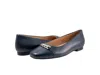 Trotters Wide Width Harmony Flat In Blue