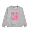 Trotters Here Comes Trouble Sweatshirt In Grey