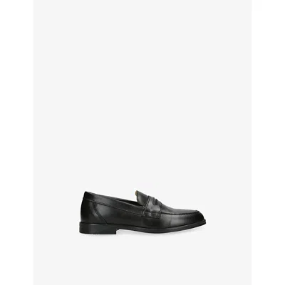 TROTTERS BLACK HUGO LEATHER LOAFERS EUR 31 / 12.5 UK