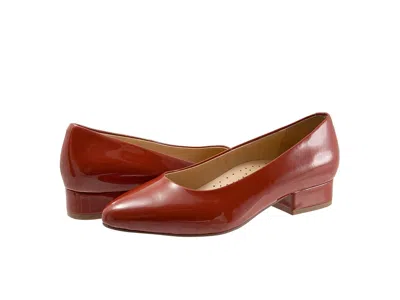 Trotters Jewel Women's Lace Up Wing Tip Shoes Terracotta Patent: 9.5 N (aa) In Tan
