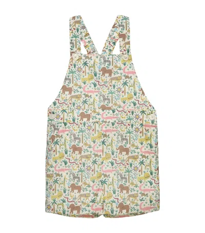 Trotters Kids'  Jungle Atticus Dungarees In Multi