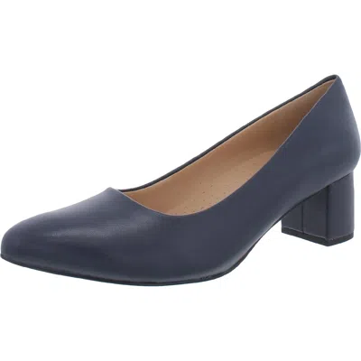 Trotters Kari Womens Pointed Toe Casual Pumps In Blue