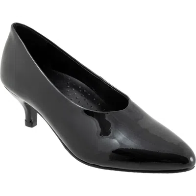 Trotters Kimber Kitten Heel Pump In Black