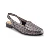 Trotters Lea Slingback Flat In Gray