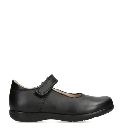 Trotters Kids' Leather Emily School Shoes In Black