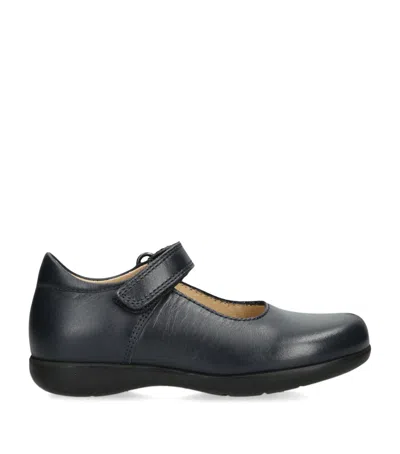 Trotters Kids' Leather Emily School Shoes In Black