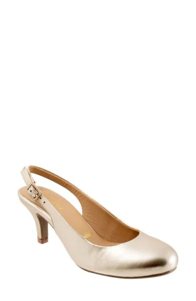 Trotters Lexi Slingback Pump In Gold