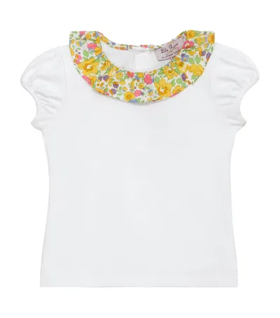 Trotters Kids' Liberty Print Betsy Top In Yellow