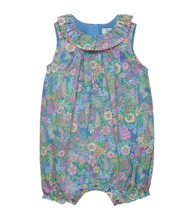 Trotters Kids' Liberty Print Ciara Playsuit In Blue