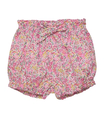 Trotters Kids' Liberty Print Emma Georgina Bloomers In Pink