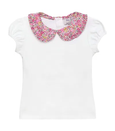Trotters Kids' Liberty Print Emma Georgina Top In White