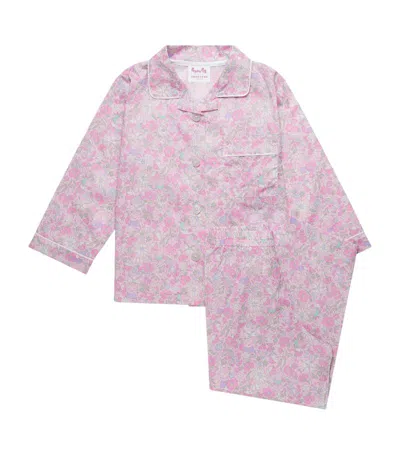 Trotters Kids' Liberty Print Peppa Pig Pyjamas (2-7 Years) In Pink
