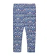 Trotters Liberty Print Strawberry Thief Leggings In Blue