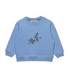 Trotters Liberty Print Strawberry Thief Sweatshirt In Blue