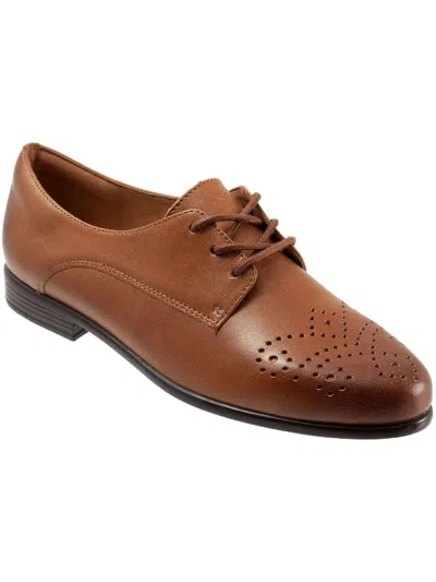 Trotters Livvy Womens Leather Wingtip Oxfords In Multi