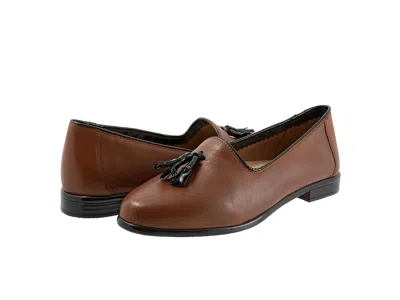 Trotters Liz Tassel Women's Shoes Luggage Black: 10 N (aa) In Brown