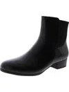 Trotters Magnolia Womens Leather Almond Toe Ankle Boots In Black
