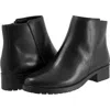 Trotters Margo Bootie Womens Black Leather Side Zip Ankle Boots Zogg2900