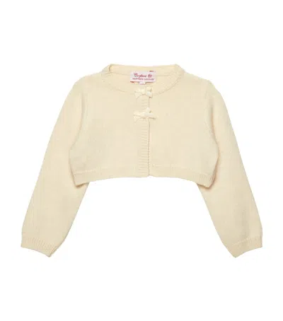 Trotters Kids' Martha Cropped Cardigan In Neutral