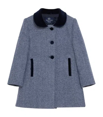 Trotters Kids' Matilda Swing Coat In Navy