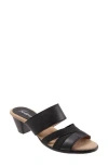 Trotters Maxine Slide Sandal In Black/tan